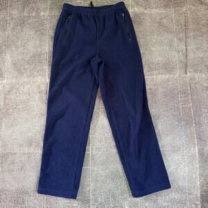 Men's Vintage 90's Alpine Tek Navy Blue Fleece Zip Pocket Sweatpants Sweats Sz S